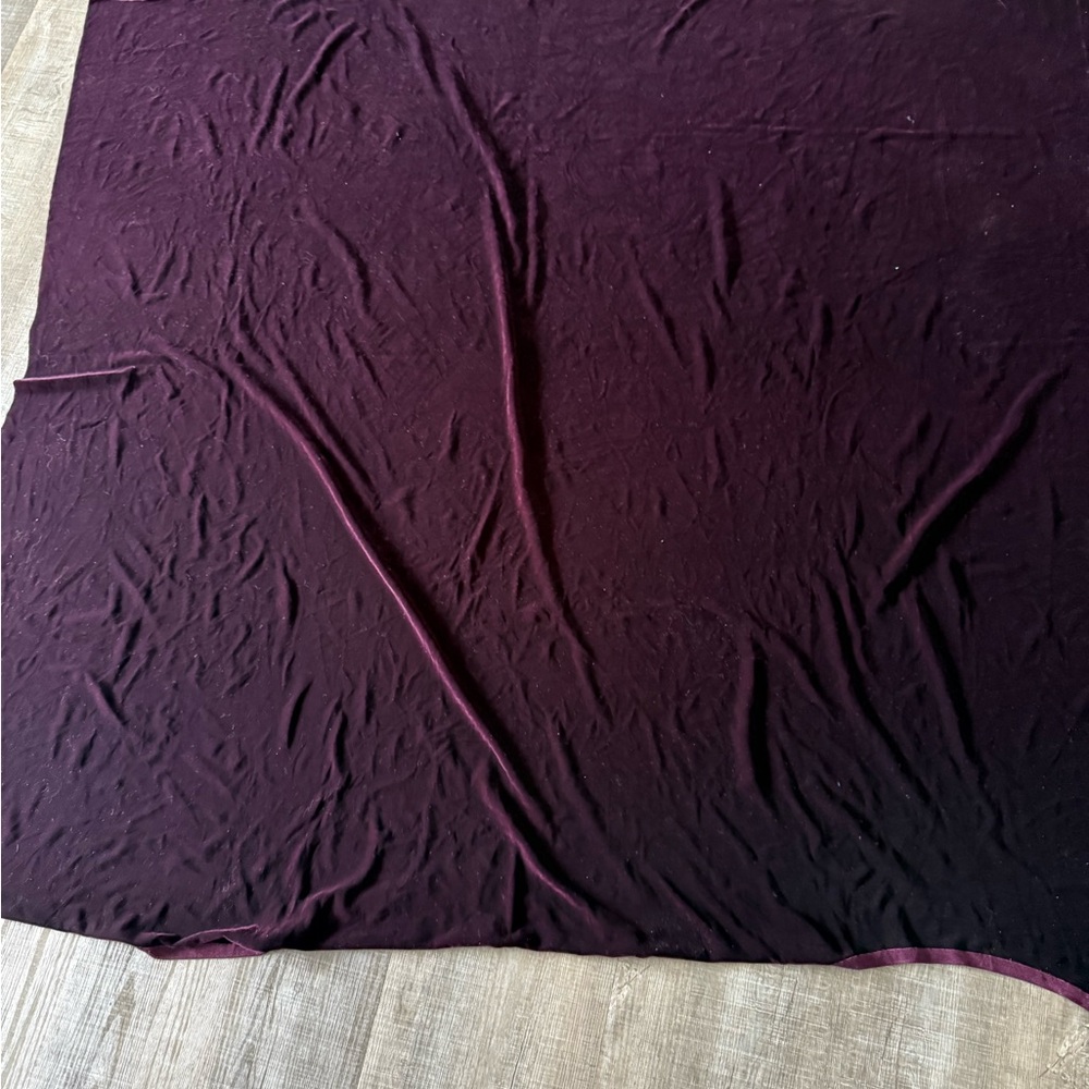 Wine colour  velvet lycra 4 way stretch.